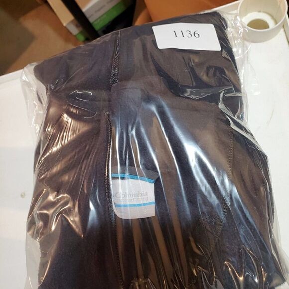 Columbia Jacket Mens Small Black Soft Fleece Outdoor Full Zip - Picture 8 of 8